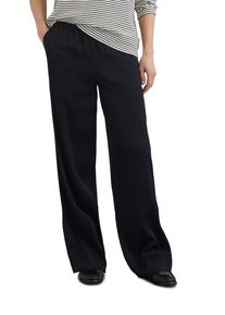Marc O'Polo MARC O'POLO Damen Chinohose "aus fließendem Viskose-Stretch", blau, casual, Gr. 42, unifarben, Obermaterial: 99% Viskose, 1% Elasthan, Hosen