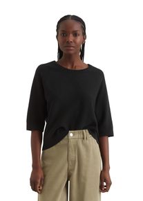 Marc O'Polo Damen Rundhalspullover "aus Organic Cotton", schwarz, casual, Gr. XXS, MARC O'POLO DENIM, unifarben, Obermaterial: 100% Baumwolle, Pullover