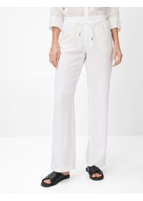 Brax Damen Culotte "Style FARINA", weiß, Gr. 23, 100% Leinen, Hosen