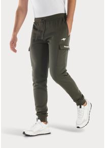 Kangaroos Herren Sweathose, Gr. 44, grün, angeraute Sweatware, Obermaterial: 60% Baumwolle, 40% Polyester, unifarben, sportlich, Hosen, Jogginghose