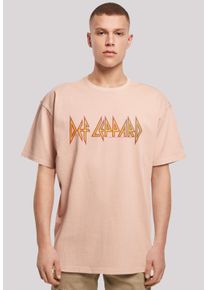 F4NT4STIC Herren T-Shirt "Def Leppard Shatter Logo", gelb, casual, Gr. XXL, Obermaterial: 100% Baumwolle, Shirts, Premium Qualität
