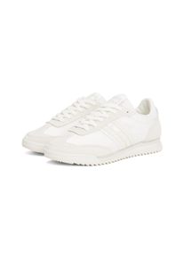 Tommy Jeans Damen Keilsneaker "TJW RETRO RUNNER CLEATED", Gr. 41, beige, Leder, Lederimitat, Textil, sportlich, Schuhe, Freizeitschuh, Halbschuh,