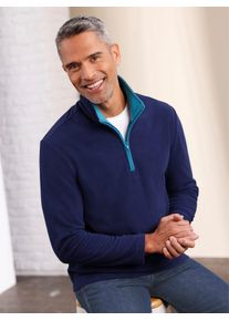CLASSIC Herren Fleeceshirt "Fleece-Shirt", blau, Gr. 44, unifarben, 100% Polyester, Shirts