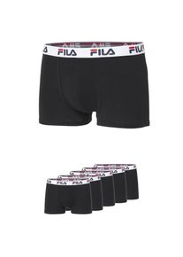 Fila Herren Boxershorts "MAN BOXER SHORTS", Gr. XXL, schwarz, Obermaterial: 95% Baumwolle, 5% Elasthan, unifarben mit Farbeinsatz, Unterhosen, mit