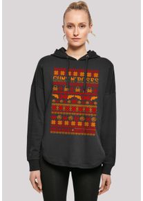 F4NT4STIC Damen Kapuzenpullover "Guns n' Roses Weihnachten Christmas", schwarz, casual, Gr. XS, Obermaterial: 100% Baumwolle, Pullover,