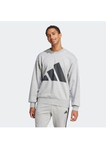 Herren Sweatshirt "M BL FT SWT", grau, sportlich, Gr. S, adidas Sportswear, Obermaterial: 55% Baumwolle, 36% Polyester, 9% Viskose, Sweatshirts
