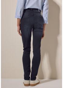 Cecil Damen Slim-fit-Jeans, blau, casual, Gr. 30, unifarben, Jeans, 78% Baumwolle, 20% Polyester, 2% Elasthan, Jeans, High Waist