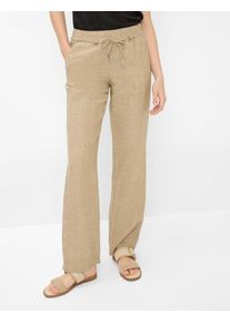 Brax Damen Culotte "Style FARINA", beige, Gr. 88, 100% Leinen, Hosen