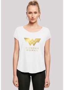 F4NT4STIC Damen T-Shirt "DC Comics Wonder Woman 84 Golden", weiß, casual, Gr. L, Obermaterial: 100% Baumwolle, Shirts, Print