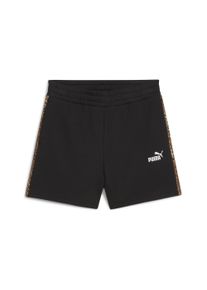 Puma Damen Sporthose "Essentials Graphic Animal 5" Shorts Damen", schwarz, Gr. M, animal-print, 68% Baumwolle, 32% Polyester, Hosen
