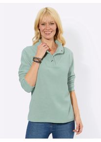 Classic Basics Damen Fleeceshirt "Fleece-Shirt", grün, Gr. 38, unifarben, 100% Polyester, Shirts