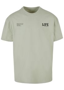 Merchcode Herren T-Shirt "Merchcode Herren Life Heavy Oversized Tee", weiß, casual, Gr. XL, bedruckt, 100% Baumwolle, Shirts