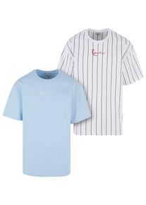 Karl Kani Herren T-Shirt "Karl Kani Herren", blau, casual, Gr. XS, gestreift, 100% Baumwolle, Shirts