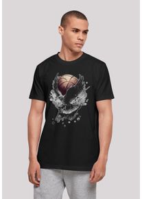 F4NT4STIC Herren T-Shirt "Basketball Adler", schwarz, casual, Gr. L, Obermaterial: 100% Baumwolle, Shirts, Print