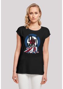 F4NT4STIC Damen T-Shirt "The Who Flag Blanket", schwarz, casual, Gr. XXL, Obermaterial: 100% Baumwolle, Shirts, Premium Qualität