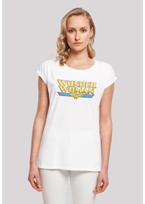 F4NT4STIC Damen T-Shirt "DC Comics Superhelden Wonder Woman Crackle Logo", weiß, casual, Gr. XXXL, Obermaterial: 100% Baumwolle, Shirts, Print