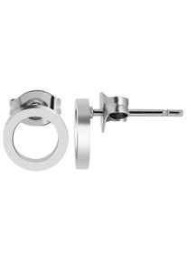 Adelia´s ADELIA ́S Damen Paar Ohrhänger "Neuheit 2025 - Damen Ohrstecker aus poliertem Edelstahl Ø 8 mm", Damen, Edelstahl, silber, Edelstahl, Ohrringe