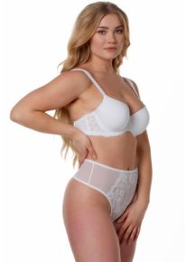 After Eden D-cup & up Damen Panty "BO", AFTER EDEN D-CUP & UP, Gr. XXL, weiß, Obermaterial: 86% Polyamid, 14% Elasthan, unifarben, Unterhosen, mit floraler