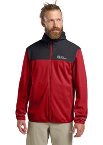 Jack Wolfskin Herren Funktionsjacke "FELDBERG HOODY M", rot, Gr. XL, Oberstoff: 100% POLYESTER ; Kontrastmaterial 1: 100% POLYESTER ; Futter 1:00%