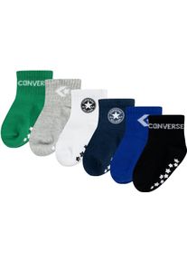 Converse Kinder ABS-Socken "CHN CORE 6PK GRIP INF TOD SCKS"Converse grün, Gr. 68, Obermaterial: 56% Baumwolle, 39% Polyester, 5% Elasthan, Socken