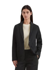 Marc O'Polo MARC O'POLO Damen Jerseyblazer "aus Interlock-Qualität", schwarz, Gr. 32, unifarben, Obermaterial: 96% Baumwolle, 4% Elasthan, Blazer
