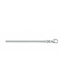 Adelia´s ADELIA ́S Damen Goldkette "585 Weißgold Flach Panzer Halskette Ø 1,4 mm", 40, Weißgold 585, silber, Weißgold 585, Halsketten, Weißgoldschmuck für