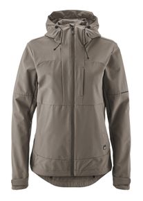 Gonso Damen Fahrradjacke "Trail Jacket W", grau, Gr. 38, 90% Polyester (recycelt), 10% Elasthan, Jacken, robuste Damen Radjacke, windabweisende