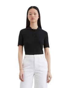 Marc O'Polo MARC O'POLO Damen Poloshirt "mit TENCEL Modal", blau, casual, Gr. XXL, unifarben, Obermaterial: 61% Baumwolle, 36% Modal, 3% Elasthan, Shirts