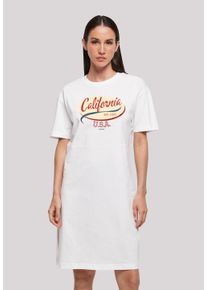 F4NT4STIC Damen Shirtkleid "California", weiß, casual, Gr. L, Obermaterial: 100% Baumwolle, Kleider, Print