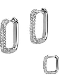 Firetti Damen Paar Creolen "Schmuck Geschenk Silber 925 Ohrschmuck Ohrringe", Silber 925 (Sterlingsilber), silber, Silber 925 (Sterlingsilber),