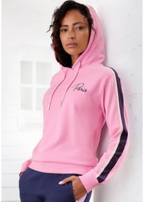 Vivance Damen Hoodie, Gr. 32, bunt, Sweatware, Obermaterial: 60% Baumwolle, 40% Polyester, modisch, Sweatshirts, Hoodie mit Kontrast Einsätzen,