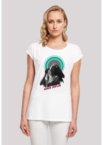 F4NT4STIC Damen T-Shirt "Janis Joplin Halo Photo'", weiß, casual, Gr. XXL, Obermaterial: 100% Baumwolle, Shirts, Print