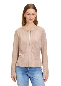 Betty Barclay Damen Jackenblazer "Betty Barclay Blazer-Jacke mit Reißverschluss", braun, modisch, Gr. 48, Obermaterial: 92% Polyester, 8% Elasthan.,