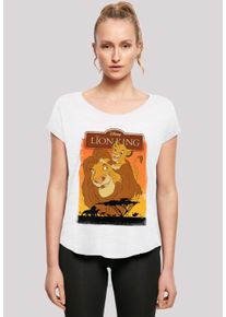 F4NT4STIC Damen T-Shirt "Der König der Löwen Simba und Mufasa", weiß, casual, Gr. XXL, Obermaterial: 100% Baumwolle, Shirts, Damen,Premium