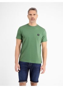 Lerros Herren T-Shirt "Lerros Herren T-Shirt in Waffel-Piqué", grün, Gr. S, 100% Baumwolle, Shirts