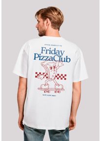 F4NT4STIC Herren T-Shirt "Friday Pizza Club", weiß, casual, Gr. XL, Obermaterial: 100% Baumwolle, Shirts, Premium Qualität