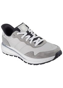 Skechers Herren Slip-On Sneaker "SLADE ULTRA", Gr. 48,5, grau, Veloursleder, Textil, casual, Schuhe, mit Bungee Schnürung