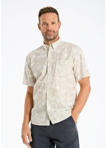 Bison Herren Flanellhemd "Bison Freizeithemd", beige, Gr. L, Oberstoff: 100% Baumwolle, Hemden