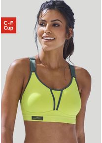 Venice Beach Damen Sport-BH, Gr. 105, grün, Microtouch, Obermaterial: 90% Polyester (COOLMAX), 10% Elasthan (LYCRA), sportlich, BHs, ohne Bügel für