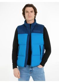 Tommy Hilfiger Herren Steppweste "NEW YORK GILET", blau, casual, Gr. S, colorblocking, Web, Obermaterial: 100% Polyamid. Wattierung: 100% Polyester,