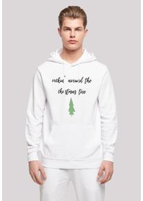 F4NT4STIC Herren Kapuzenpullover "Rockin around the christmas tree", weiß, casual, Gr. S, Obermaterial: 50% Baumwolle, 50% Polyester, Pullover, Print