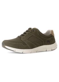 Pius Gabor Herren Keilsneaker, Gr. 12, grün, Nubukleder, Textil, sportlich, Schuhe, Freizeitschuh, Halbschuh, Schnürer, Komfortschuh in Bequemweite G