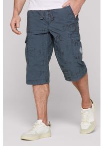 CAMP DAVID Herren Shorts, rot, casual, Gr. XXL, bedruckt, Material: 100% Baumwolle, Hosen, mit Bindeband innen am Bund