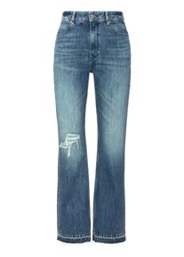 BOSS Orange Damen Straight-Jeans "Ada High Rise Slim Premium Damenmode", blau, casual, Gr. 29, unifarben, Denim/Jeans, Obermaterial: 100% Baumwolle,