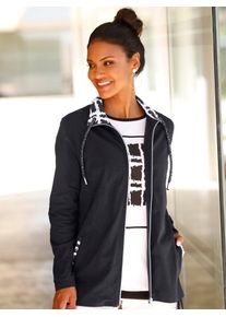 Classic Basics Damen Shirtjacke "Shirtjacke", schwarz, Gr. 48, gemustert, kariert, 100% Baumwolle, Shirts