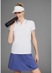 FAYN SPORTS Damen Poloshirt, weiß, sportlich, Gr. 36, unifarben, Piquu00e9, Obermaterial: 60% Baumwolle, 40% Polyester, Shirts, ideal für Tennis und