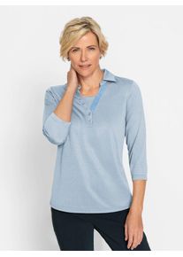 CLASSIC Damen Poloshirt "Shirt", blau, Gr. 40, unifarben, 62% Baumwolle, 38% Polyester, Shirts