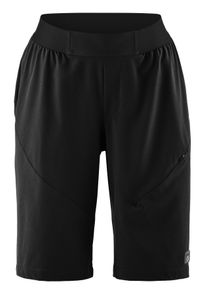 Gonso Damen Fahrradhose "SIMPLITA", schwarz, Gr. 42, 86% Polyester, 14% Elasthan, Hosen, Damen Bike-Shorts, leichte Radhose mit elastischem Bund und