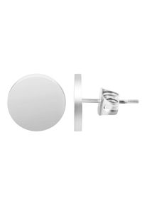 Adelia´s ADELIA ́S Damen Paar Ohrhänger "Neuheit 2025 - Damen Ohrstecker aus poliertem Edelstahl Ø 10 mm", Damen, Edelstahl, silber, Edelstahl, Ohrringe