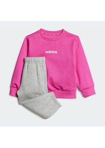 Kinder Trainingsanzug "I LIN FL JOG", pink, sportlich, Gr. 98, adidas Sportswear, Obermaterial: 70% Baumwolle, 30% Polyester, Sportanzüge